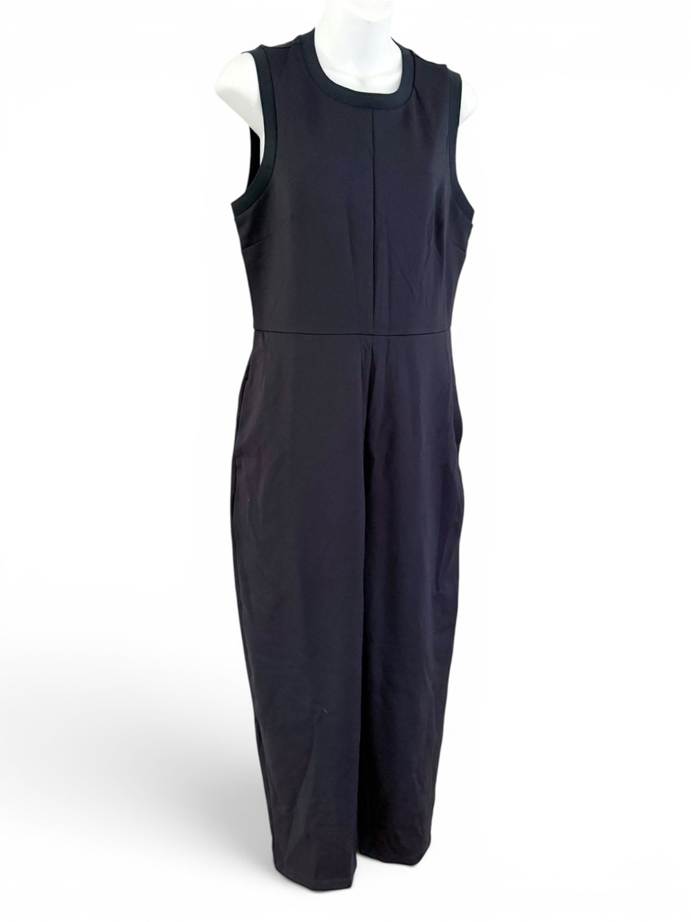 Sweaty Betty Margot Jumpsuit US 8 UK Medium Navy blue sleeveless w pockets NWT